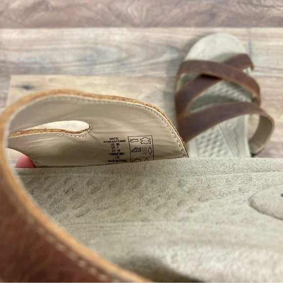 Lands' End Women's Tan Terrain Slide Sandal Size 9 - Picture 5 of 8